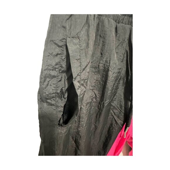 Forever 21 Retro Track Pants Size S Black Pink Green Colorblock Joggers 90s Styl - Picture 4 of 6